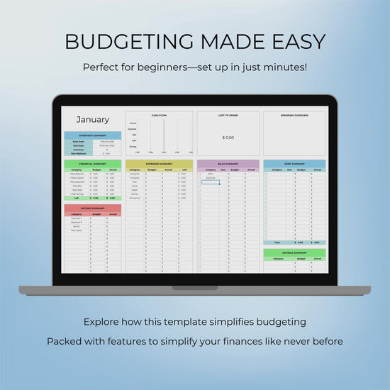 Quick video on using the Simple Budget Template for Google Sheets